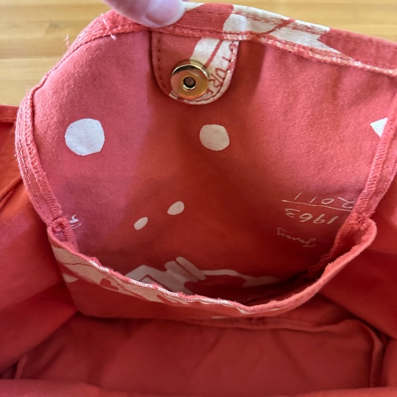 Juicy Couture Y2K Tote Bag Orange Pink Canvas Bag - Picture 9 of 16